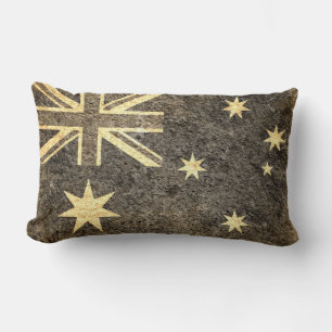 Cojín Lumbar Bandera de Australia Grunge