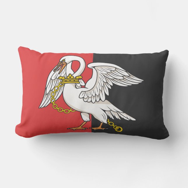 Cojín Lumbar Bandera de Buckinghamshire (condado del Reino Unid (Anverso)