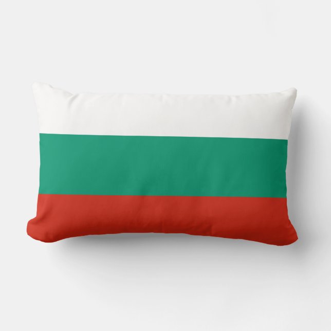 Cojín Lumbar Bandera de Bulgaria (Anverso)