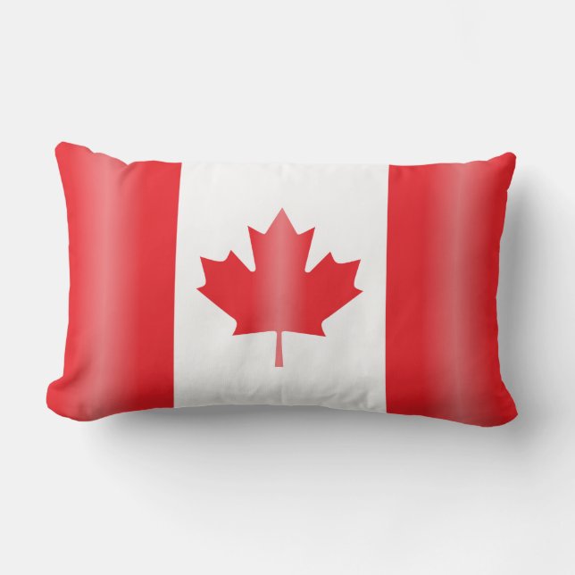 Cojín Lumbar bandera de Canadá (Anverso)