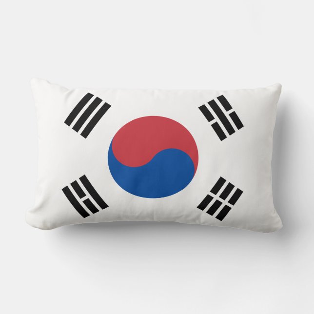 Cojín Lumbar Bandera de Corea del Sur (ROK) (Anverso)