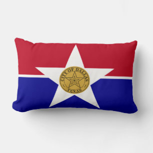 Cojín Lumbar Bandera de Dallas (Texas)