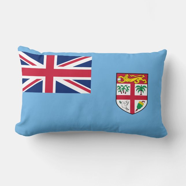 Cojín Lumbar Bandera de Fiji (Fiji) (Anverso)