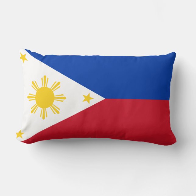Cojín Lumbar Bandera de Filipinas (Anverso)