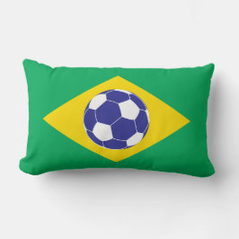 Cojín Lumbar Bandera de fútbol de Brasil