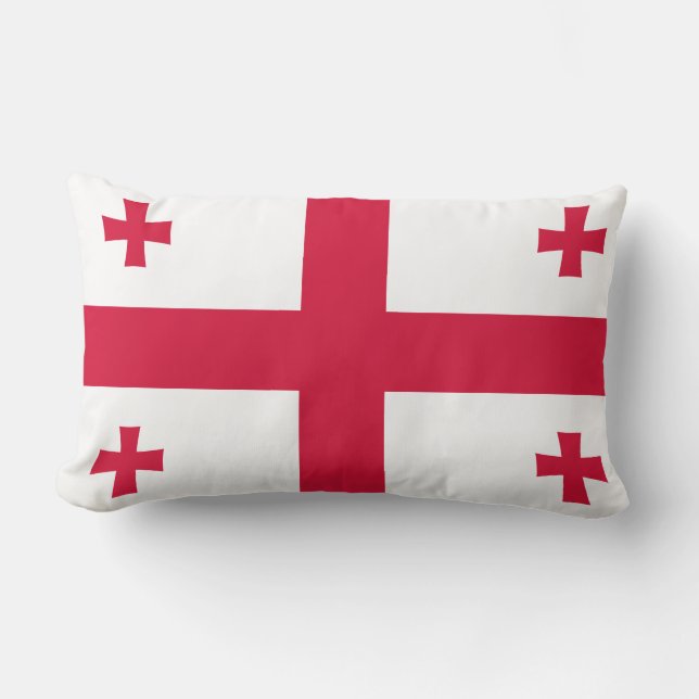 Cojín Lumbar Bandera de Georgia (Anverso)