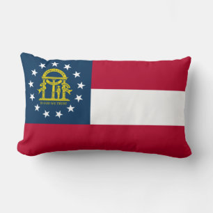Cojín Lumbar Bandera de Georgia (Estado de los Estados Unidos)