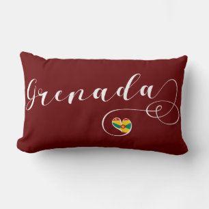 Cojín Lumbar Bandera de Granada, corazón de Granada
