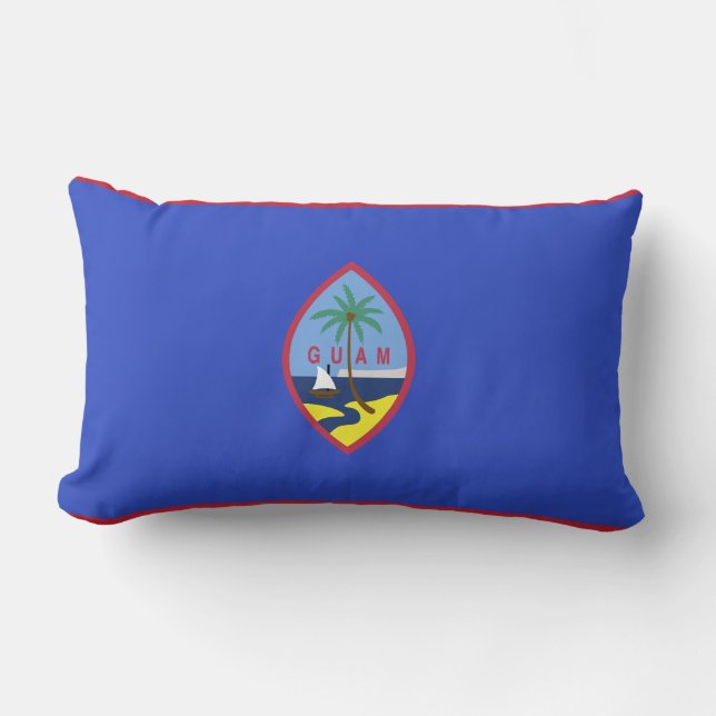 Cojín Lumbar Bandera de Guam (Anverso)