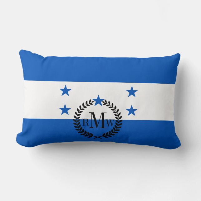 Cojín Lumbar Bandera de Honduras (Anverso)