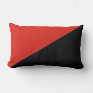 Cojín Lumbar bandera de la anarquía negra