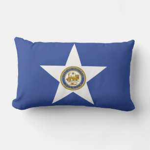 Cojín Lumbar Bandera de la ciudad de Houston (Texas)