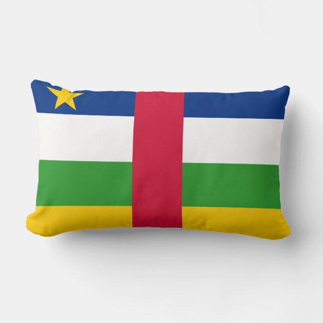 Cojín Lumbar Bandera de la República Centroafricana (Anverso)