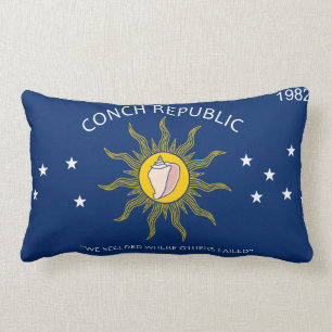Cojín Lumbar Bandera de la república de la concha