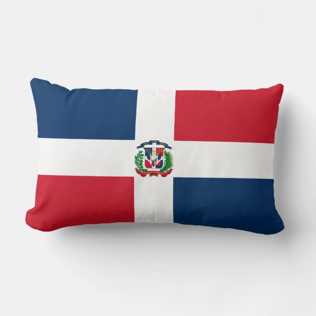 Cojín Lumbar Bandera de la República Dominicana (Anverso)