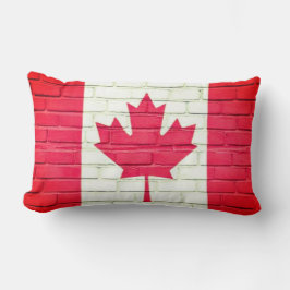 COJÍN LUMBAR BANDERA DE LADRILLO DE CANADÁ