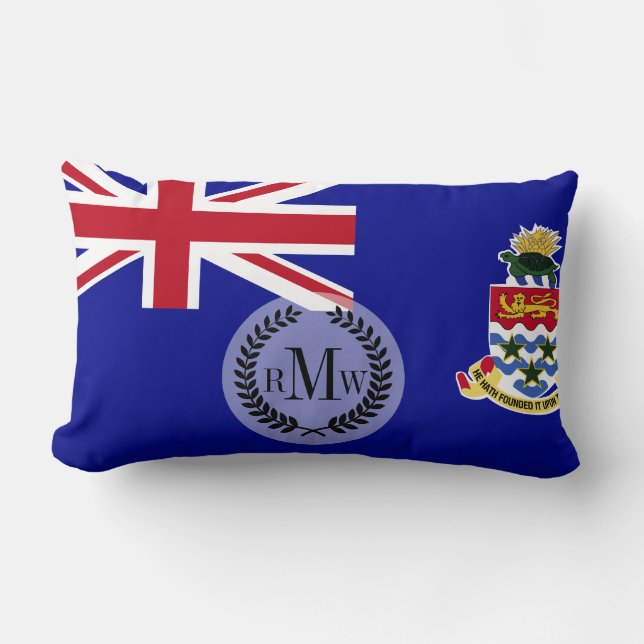 Cojín Lumbar Bandera de las Islas Caimán (Anverso)