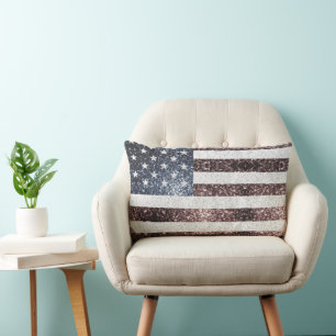 Cojín Lumbar Bandera de los Estados Unidos de las escaramuzas r