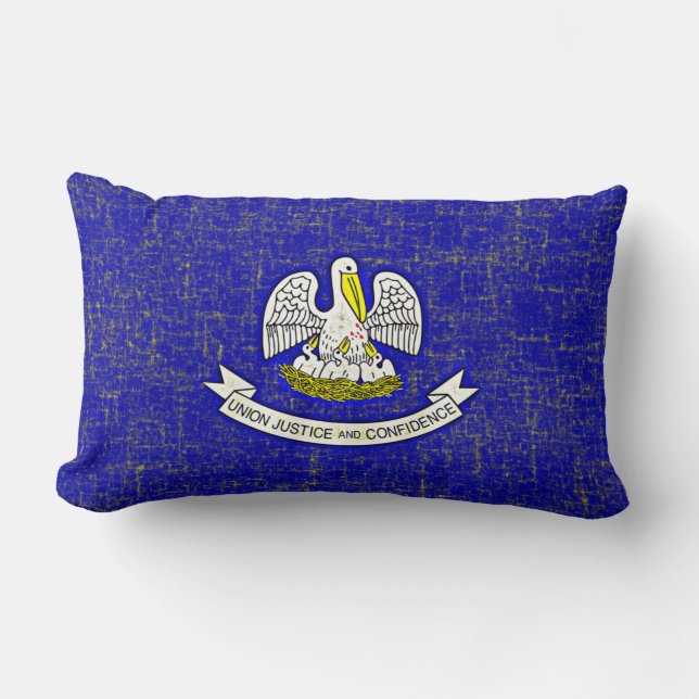 COJÍN LUMBAR BANDERA DE LUISIANA (Anverso)