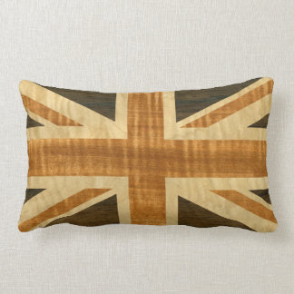 Cojín Lumbar Bandera de madera de Union Jack Reino Unido