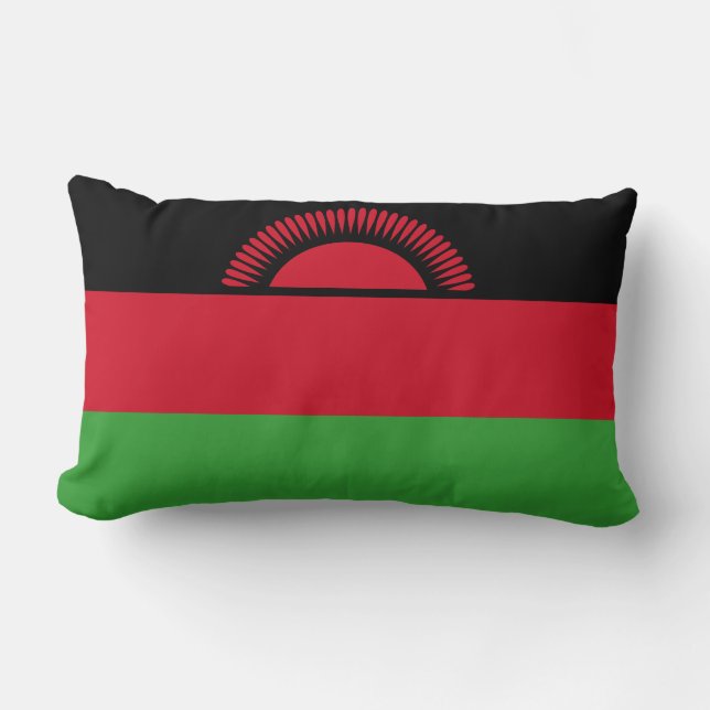 Cojín Lumbar Bandera de Malawi (Anverso)
