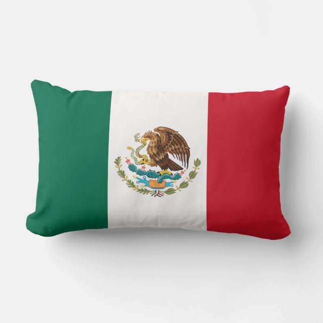 Cojín Lumbar Bandera de México, Bandera de la República Mexican (Anverso)