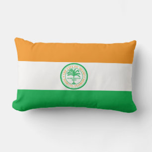 Cojín Lumbar Bandera de Miami, Florida Lumbar Pillow
