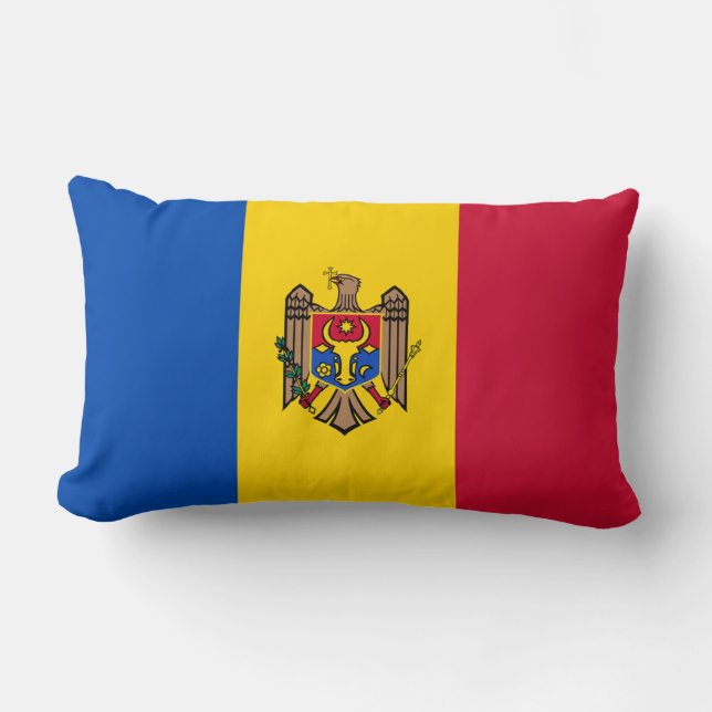 Cojín Lumbar Bandera de Moldavia (Anverso)