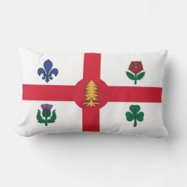 Cojín Lumbar Bandera de Montreal (Quebec, Canadá)