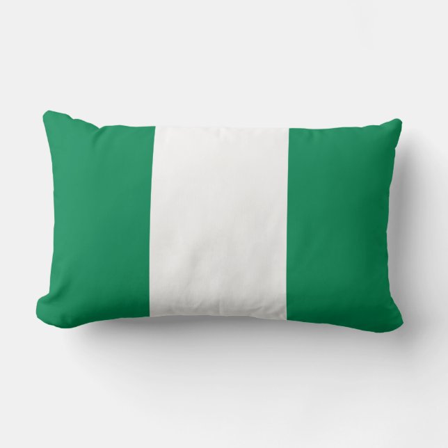 Cojín Lumbar Bandera de Nigeria (Anverso)