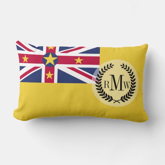Cojín Lumbar Bandera de Niue (Anverso)