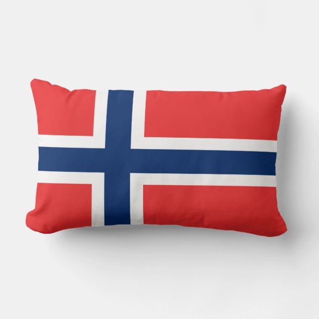 Cojín Lumbar Bandera de Noruega (Anverso)