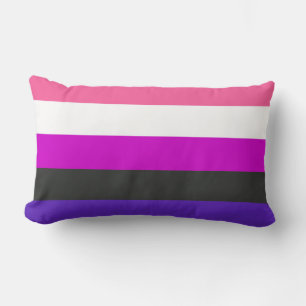 Cojín Lumbar Bandera de orgullo genderfluid