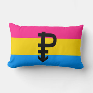 Cojín Lumbar Bandera de Orgullo Pansexual