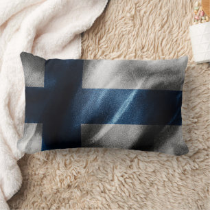 Cojín Lumbar Bandera de seda de Finlandia
