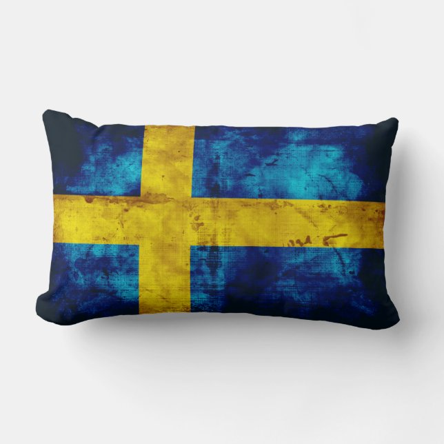 Cojín Lumbar Bandera de Suecia (Anverso)