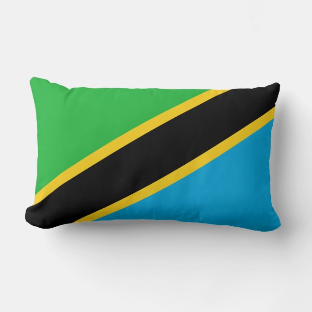 Cojín Lumbar Bandera de Tanzania (Anverso)