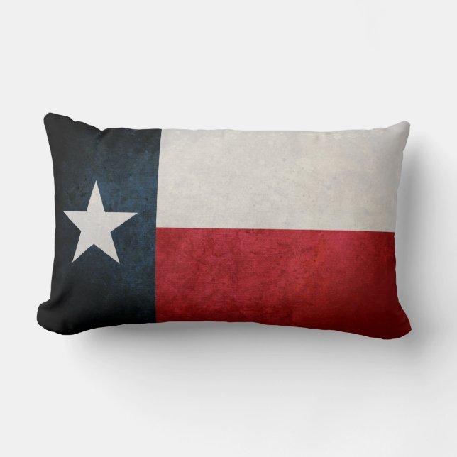 Cojín Lumbar Bandera de Tejas; Texan; (Anverso)