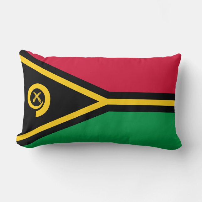 Cojín Lumbar Bandera de Vanuatu (Anverso)