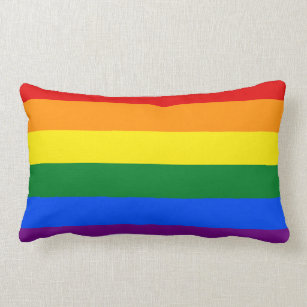 Cojín Lumbar Bandera del arco iris de LGBT