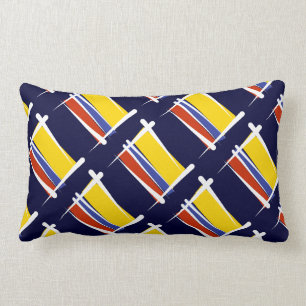 Cojín Lumbar Bandera del cepillo de Colombia