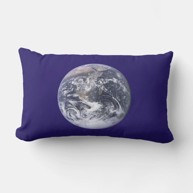 Cojín Lumbar Bandera del Día de la Tierra (Anverso)