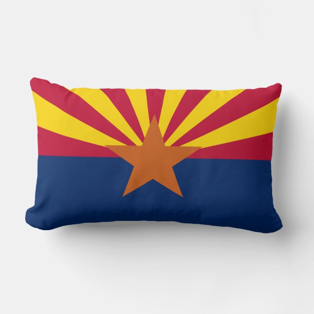 Cojín Lumbar Bandera del estado de Arizona (Anverso)