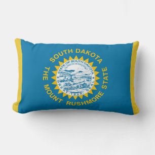 Cojín Lumbar Bandera del estado de Dakota del Sur: Patriótico