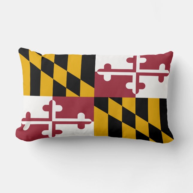 Cojín Lumbar Bandera del Estado de Maryland (Anverso)