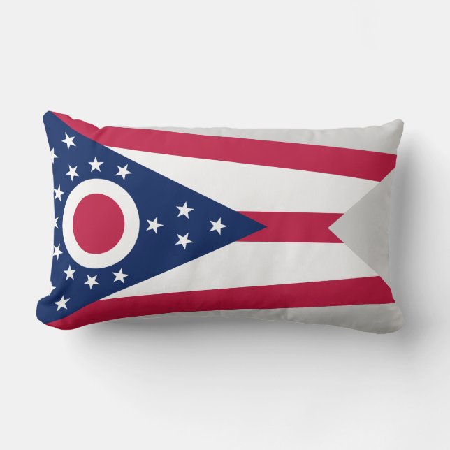 Cojín Lumbar Bandera del Estado de Ohio (Anverso)