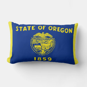 Cojín Lumbar Bandera del Estado de Oregon Imprimir Patriótico