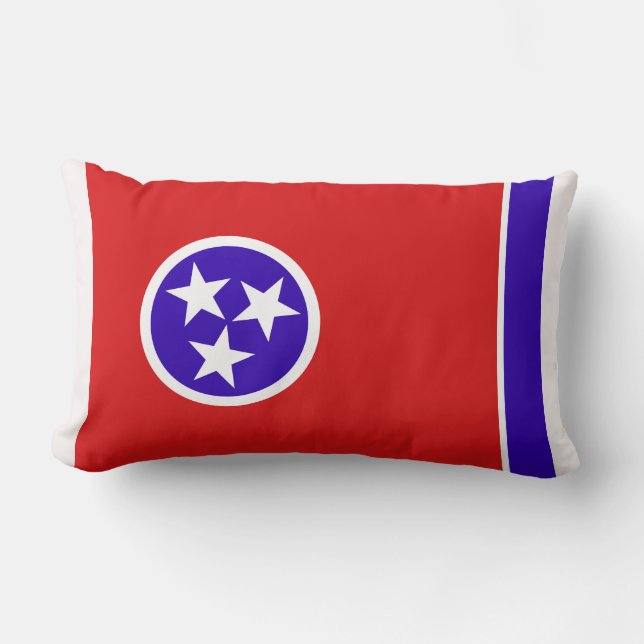 Cojín Lumbar Bandera del Estado de Tennessee Imprimir Patriótic (Anverso)