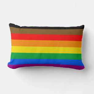 Cojín Lumbar Bandera del Orgullo Arcoíris de Filadelfia