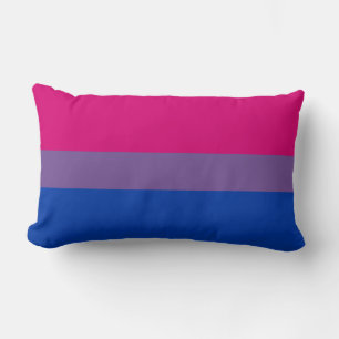 Cojín Lumbar Bandera del Orgullo Bisexual